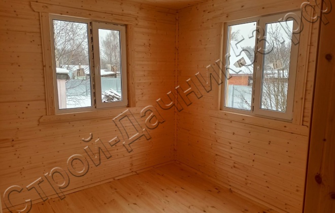 3 Каркасно-щитовой дом Д-38, 6х8м, 48 М², Тверская область, Бологовский район, СНТ «Новая жизнь 2» (1)